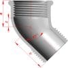 Elbow M/F 45°