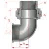 Union Elbow Taper Seat M/F